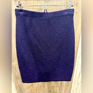 VTG Rare Brenda French Rags purple and black knit skirt size 2.